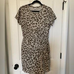 Old Navy leopard cotton dress